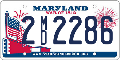 MD license plate 2MD2286