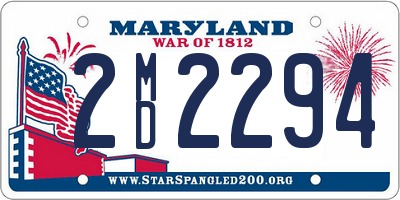 MD license plate 2MD2294
