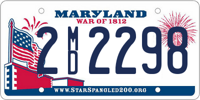 MD license plate 2MD2298