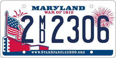 MD license plate 2MD2306