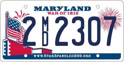 MD license plate 2MD2307