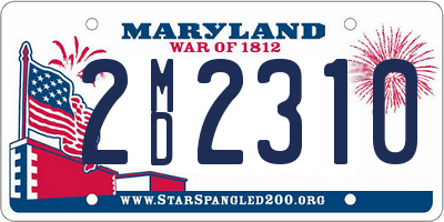 MD license plate 2MD2310