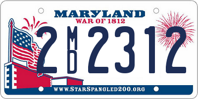 MD license plate 2MD2312