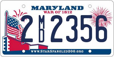 MD license plate 2MD2356