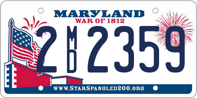 MD license plate 2MD2359