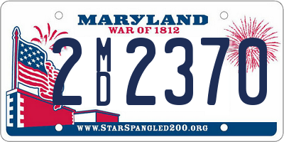 MD license plate 2MD2370