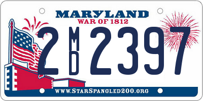 MD license plate 2MD2397