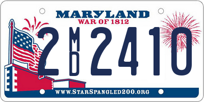 MD license plate 2MD2410