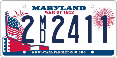 MD license plate 2MD2411