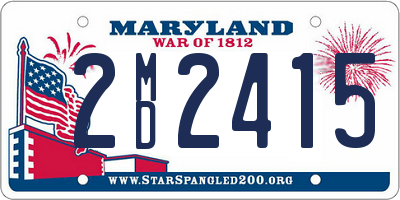 MD license plate 2MD2415