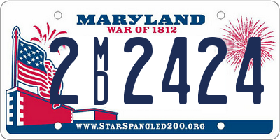MD license plate 2MD2424