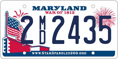 MD license plate 2MD2435