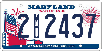 MD license plate 2MD2437
