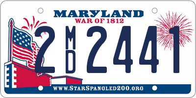 MD license plate 2MD2441