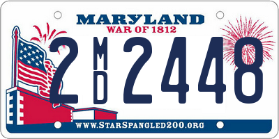 MD license plate 2MD2448