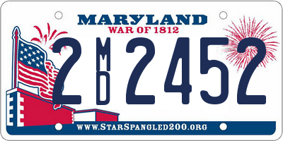MD license plate 2MD2452