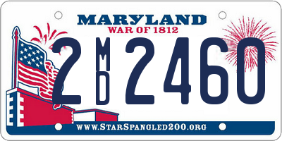 MD license plate 2MD2460