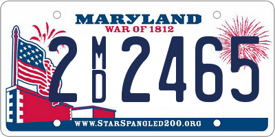 MD license plate 2MD2465