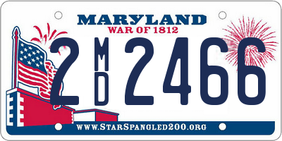 MD license plate 2MD2466