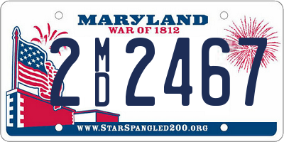 MD license plate 2MD2467