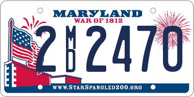 MD license plate 2MD2470