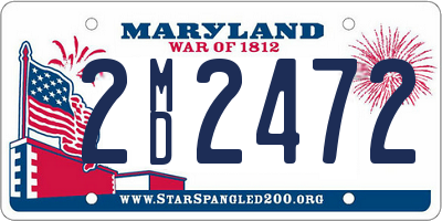 MD license plate 2MD2472