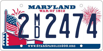 MD license plate 2MD2474