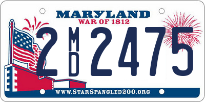 MD license plate 2MD2475