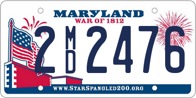 MD license plate 2MD2476