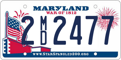 MD license plate 2MD2477