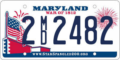 MD license plate 2MD2482