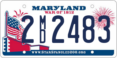 MD license plate 2MD2483