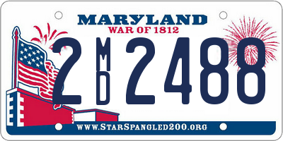 MD license plate 2MD2488
