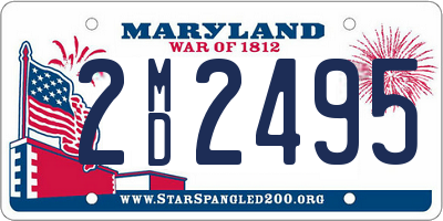 MD license plate 2MD2495