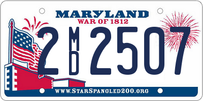 MD license plate 2MD2507