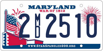 MD license plate 2MD2510