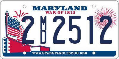 MD license plate 2MD2512