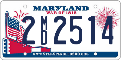 MD license plate 2MD2514