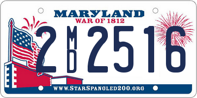 MD license plate 2MD2516