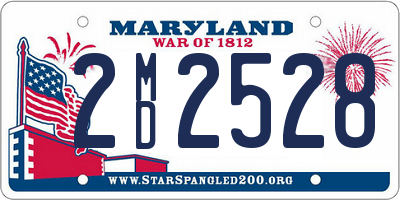 MD license plate 2MD2528