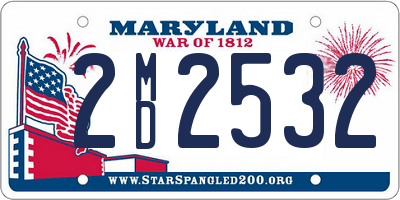 MD license plate 2MD2532