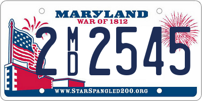 MD license plate 2MD2545