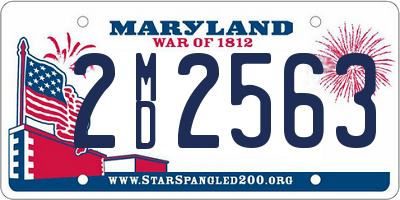 MD license plate 2MD2563