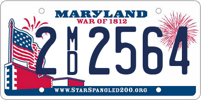 MD license plate 2MD2564