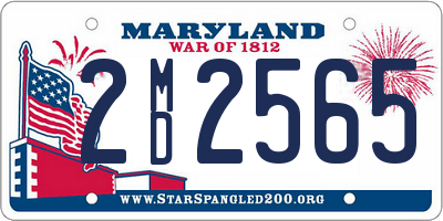 MD license plate 2MD2565