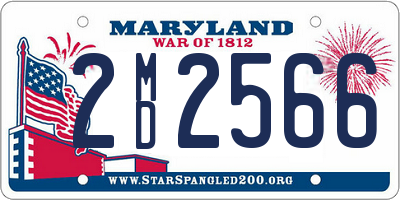 MD license plate 2MD2566