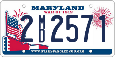 MD license plate 2MD2571