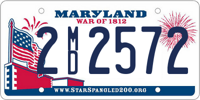 MD license plate 2MD2572