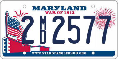 MD license plate 2MD2577