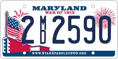 MD license plate 2MD2590